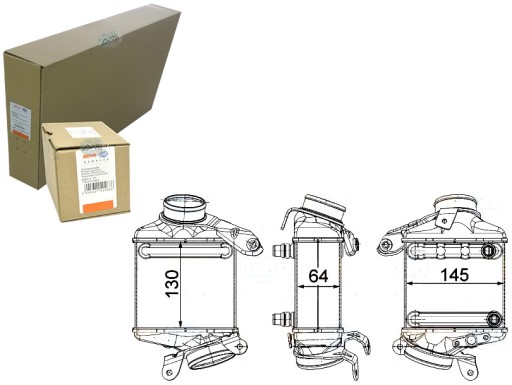 BRH8ML 376 - BEHR HELLA ИНТЕРКУЛЕР ВОЗДУХООХЛАДИТЕЛЬ НАДАРЕННОГО ВОЗДУХА