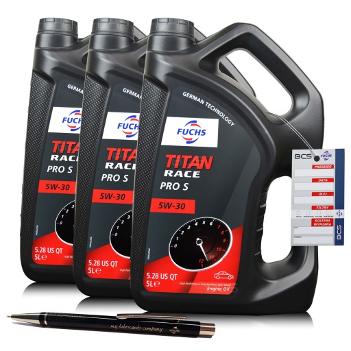 15 ЛИТРОВ FUCHS TITAN RACE PRO S 5W30 15 Л ПОЛНОСТЬЮ СИНТЕТИЧЕСКОЕ МАСЛО