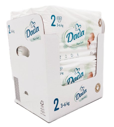 Підгузки Dada Pure Care розмір 2 3-6 кг 140 шт.