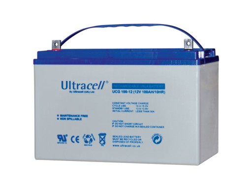 Гелева батарея глибокого циклу 100ah 12v ucg-100ah12v фотоелектричні, кемпер