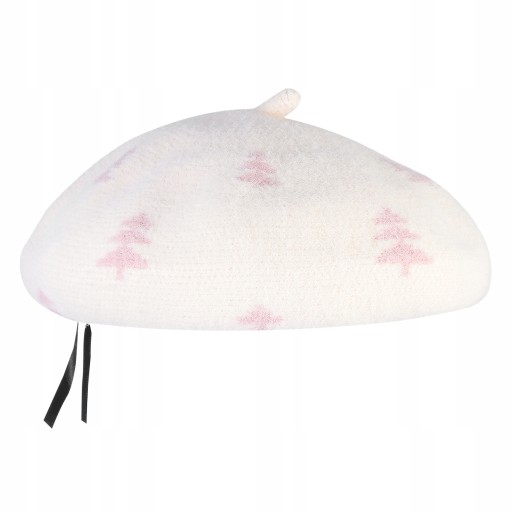 Берети з принтом на ялинку. Зимові універсальні