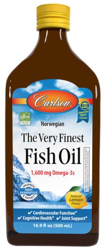 Carlson Veľmi jemný rybí olej OMEGA-3 TEKUTÉ 500 ml