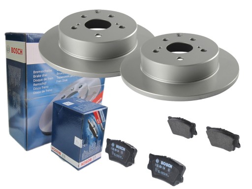 ДИСКИ І КОЛОДКИ BOSCH ЗАДНЯ TOYOTA RAV 4 III IV