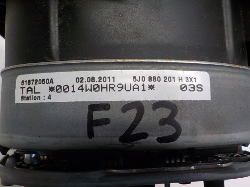 SKODA FABIA II Airbag Deckel AIR BAG 5J0880201H