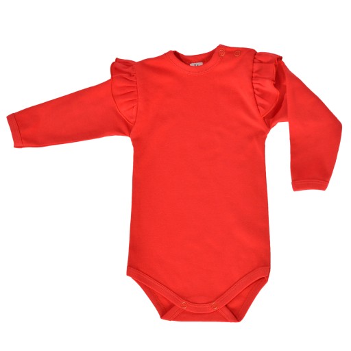 Створіть бавовняне боді з довгим рукавом, розмір 86, застібається на кнопку