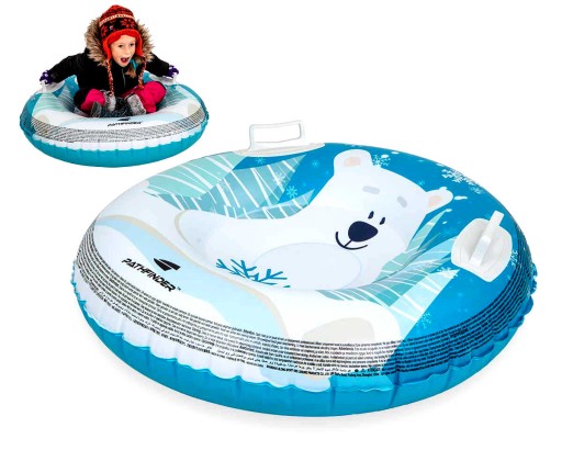 ГІРКА надувні санки КОЛЕСО 90см Ведмідь