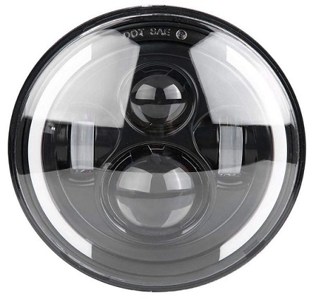 MCD007616//1 - Фара мотоцикла 7 дюймів універсальна Світлодіодна E9