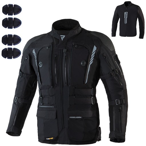 ЧОЛОВІЧА ТЕКСТИЛЬНА ВОДОСТІЙКА МОТОКУРТКА