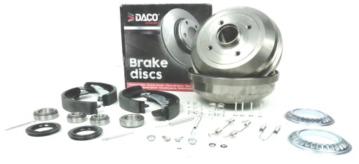 БАРАБАННІ ПІДШИПНИКИ ПРУЖИННІ ЩЕЛЕПИ OPEL TIGRA CORSA B