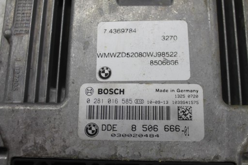 computer of the engine 8506666 MINI R60 1.6D 10-16