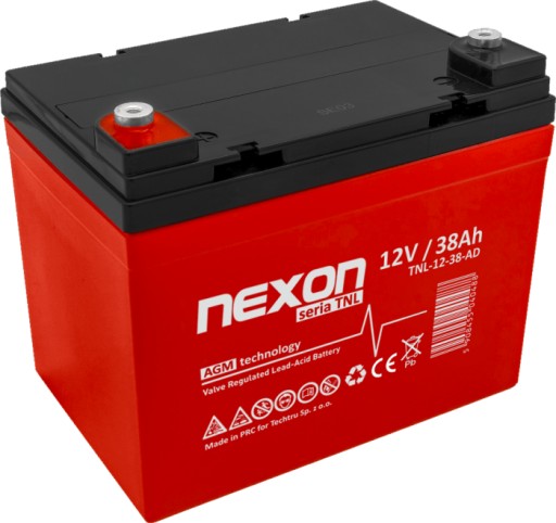 Аккумулятор nexon tnl 12-38-ad 12 в 38 ач agm