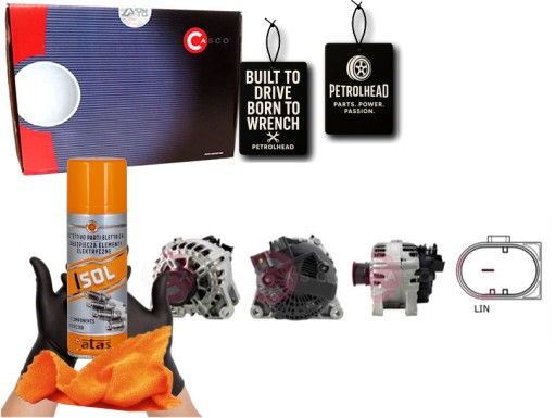 CASCAL15482AS#ECS-PCP+K - Генератор 12в 120а каско #petrolhead pro+ комплект4