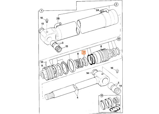333/F6186 - Ограничитель штока поршня 333 / F6186 JCB 3CX