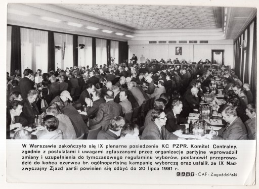 PRL PZPR - Posiedzenie KC - Warszawa 1981