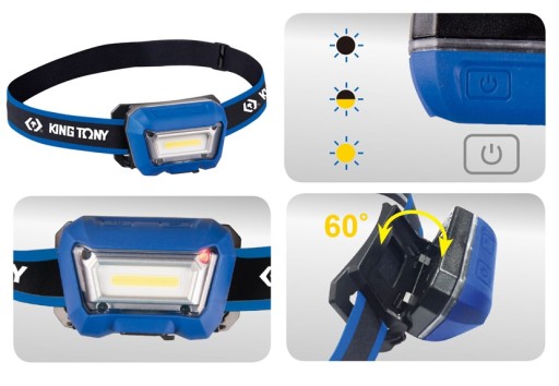 ФОНАРИК ФАРА 3W COB LED KING TONY 9TA52A