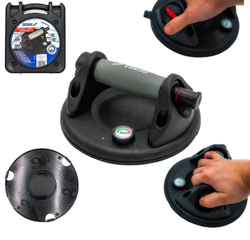 РУЧКА ВАКУУМНА ПРИСОСКА З МАНОМЕТРОМ НАСОСА