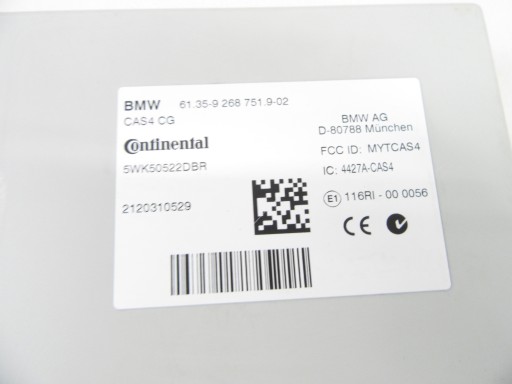 control unit module CAS 4 BMW F01 F02 F06 F07 F10 F11 F12 F13 F25 F26 9268751