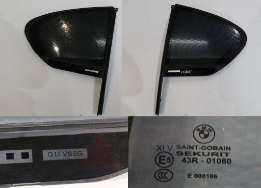8499701 8499702 - BMW G11 стекло двери задний треугольник темный левый правый