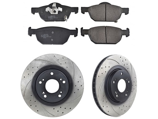 Предварительно просверленные диски надрезанные колодки передняя часть ACCORD VII