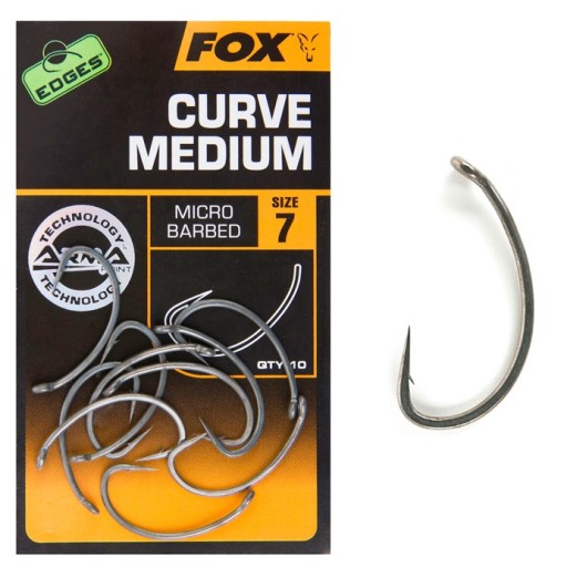 FOX Edges Curve Medium Barbed Ground Hooks 10 шт