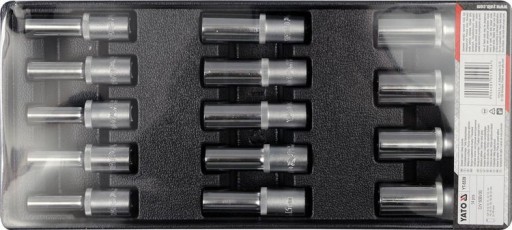 YATO НАСАДКИ ДОВГІ 8-21 ММ 1/2