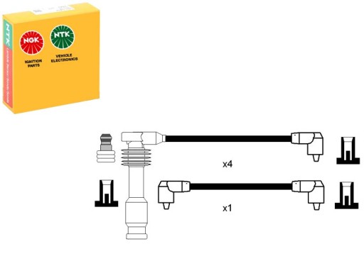 RC-OP203 - Комплект проводов зажигания ngk opel kadett e 2.0 12.87-08.91