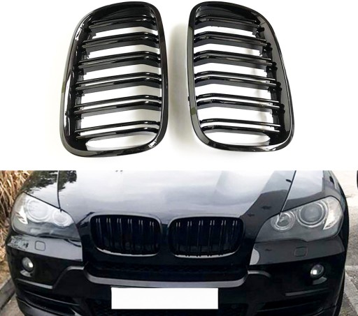 KAMEX-E70 X6-HIGH - Решітка гриль нирки X5 E70 M-пакет BLACK PIANO X5M