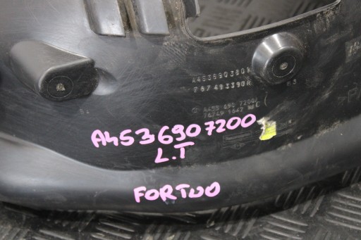 mudguard left rear part SMART FORTWO III 3 W453 LIFT EQ A4536907200