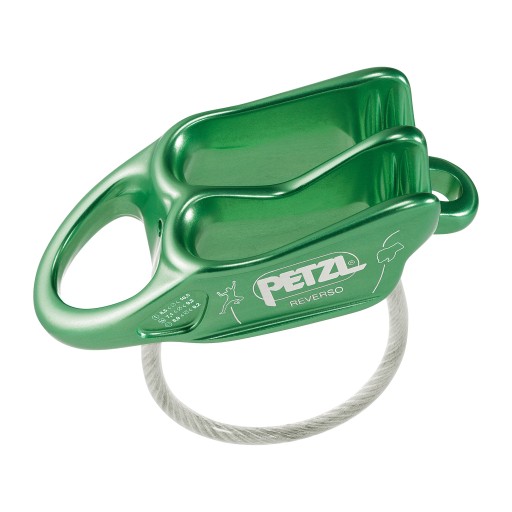 Asekuračno-zjazdový prístroj Petzl Reverso zelený D017AA01 OS