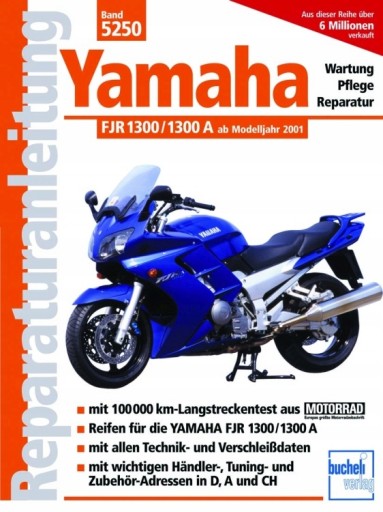 Yamaha FJR 1300 fjr1300a 2001-13 Керівництво по ремонту