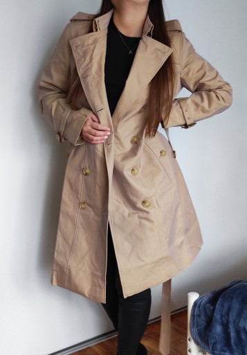 Burberry The Chelsea ekskluzywny beżowy trench