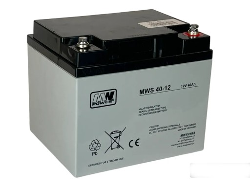 Аккумулятор vrla mws 40-12 (197/165/170 мм) mws 40-12