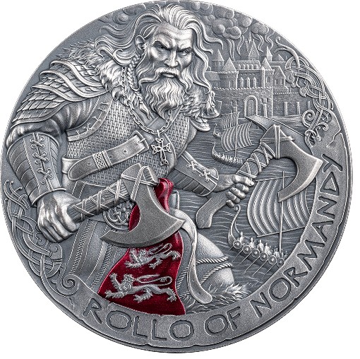 Ezüst Érme Az Út Valhallába: Rollo of Normandy 2026, 2 uncia, • Ár ...
