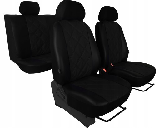 МЕРНЫЕ ЧЕХОЛЫ ИЗ КОЖИ С Тиснением для SEAT ARONA FR