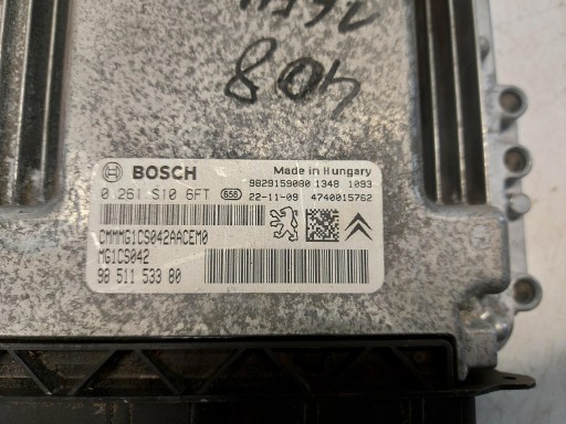 PEUGEOT 408 GT 1.6 EH Centralina computer Motore ECU 9851153380