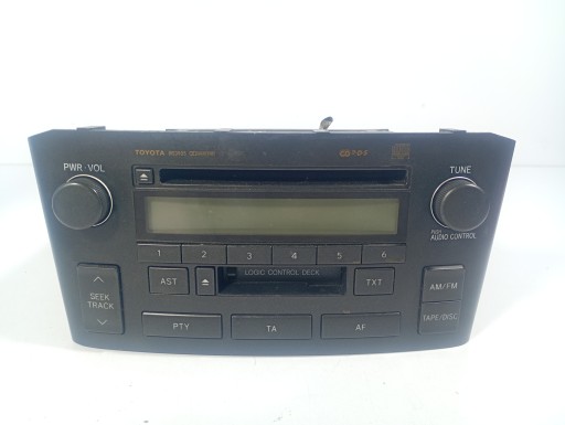 Toyota Avensis T25 03-09 RADIO ORYGINALNE CD brakuje kodu OE 8612005071