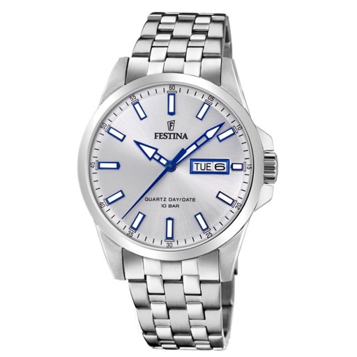 ZEGAREK SREBRNY FESTINA F20357-1 + INSTRUKCJA