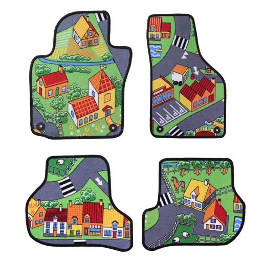 Автомобильные коврики велюр набор 4шт модели