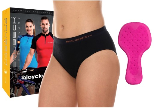 Жіночі труси Brubeck 3D Bike Pro HI10300, розмір XL, чорні + вставка для велосипеда