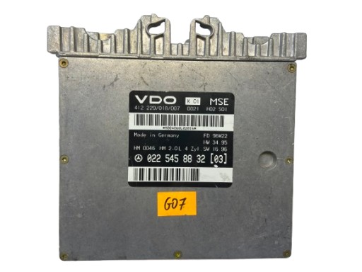 Комп'ютерний модуль контролер двигуна a0225458832 g07