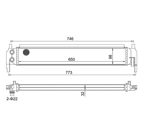 621 260 - Повітроохолоджувач hart vw golf vii 12- 621260