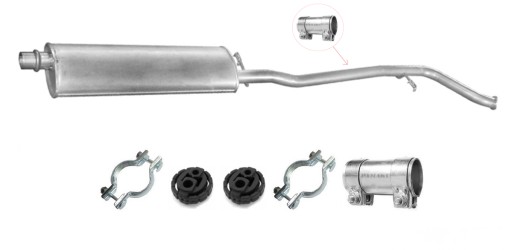 19.192 - PEUGEOT 406 2.0 16V (1999-2004) СРЕДНИЙ ГЛУШИТЕЛЬ