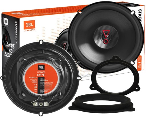 JBL STAGE3 627 ДВОСМОГОВІ ДИНАМІКИ RENAULT MASTER TRAFIC ПЕРЕДНІ ДВЕРІ