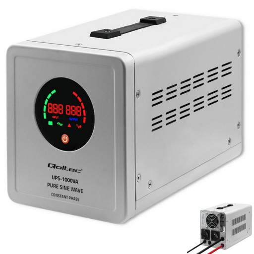 Джерело безперебійного живлення | 1000 ва | 700 вт | тверда фаза | сірий