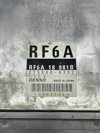 MAZDA MPV II 2.0 CD control unit of the engine RF6A18881B