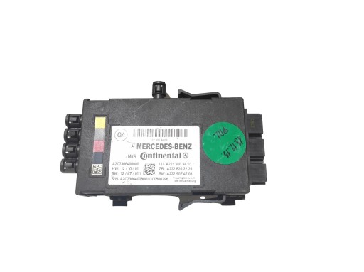 Блок управління задніх дверей MERCEDES W222 2229009403