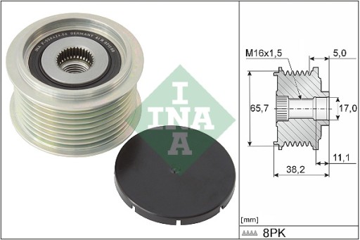 Ina ina 535 0274 10 генератор - одностороння муфта