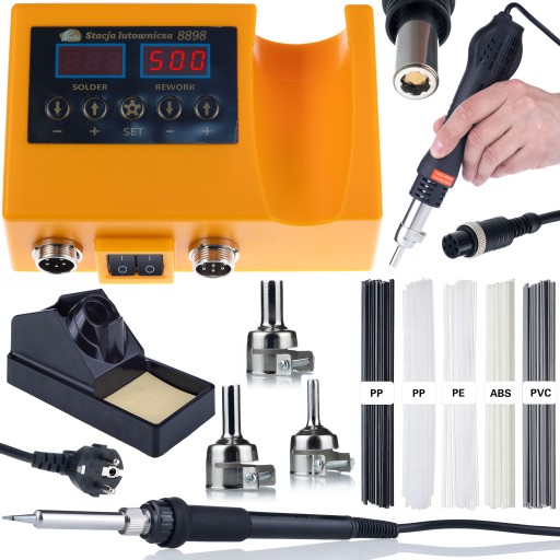 НАБОР ПАЯЛЬНОЙ СТАНЦИИ 2В1 ROSFIX ORANGE HUSKY POWER 660W BINDERS KIT MINI