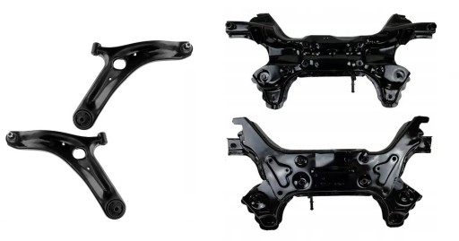 ST.RZ.KI.1P0+WAHACZE1 - Рама балка салазки + поперечные рычаги kia venga (уп) 1.4 1.6