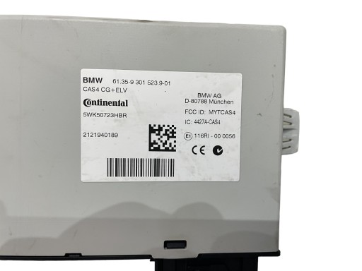 module control unit CAS4 BMW 5 F10 F11